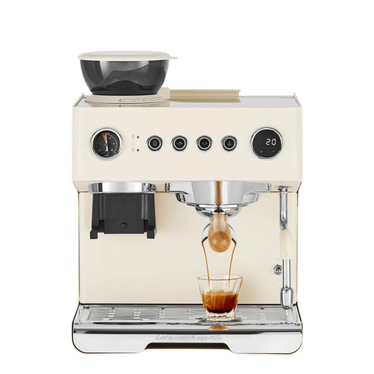 Gemilai Ele One G3828R All-in-One Espresso Machine with Grinder